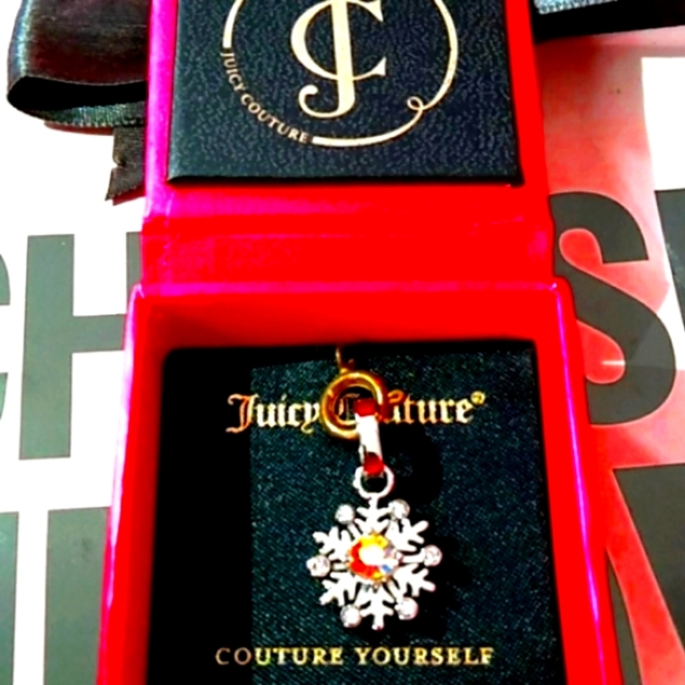 Juicy Couture Pendant w/Orange Crystal NWT - Picture 4 of 7